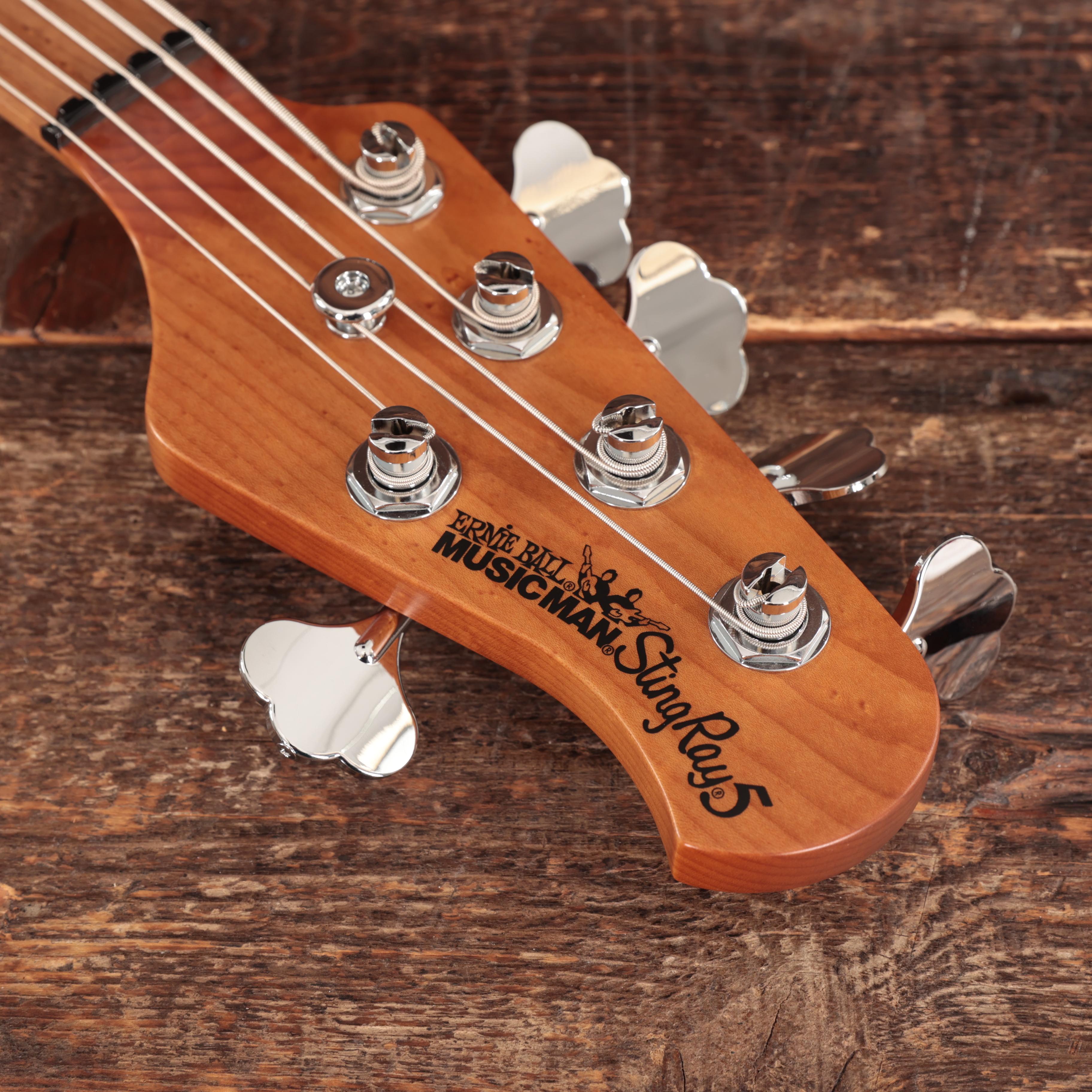 Music Man StingRay Special 5 Bass Guitar in Hot Honey - Andertons